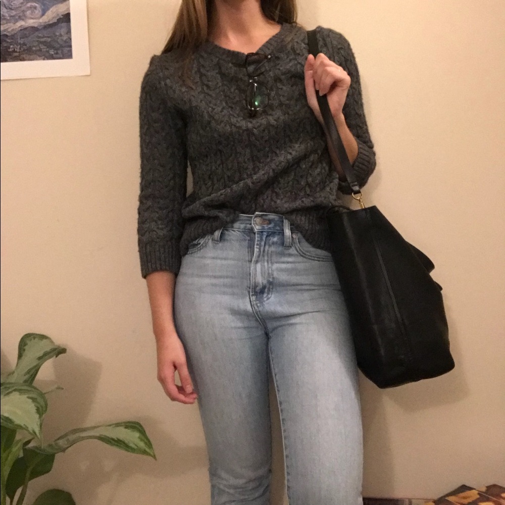 • donated • Land’s End Wool Cable-knit Sweater